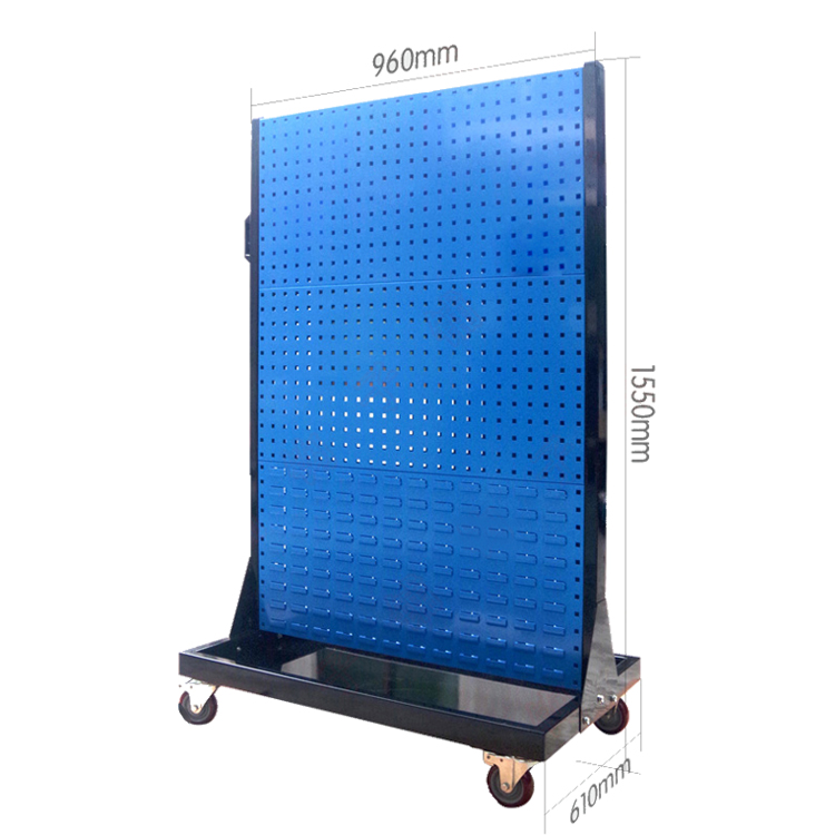 Power Tools Display Rack - Steel Metal Pegboard For Hardware Power