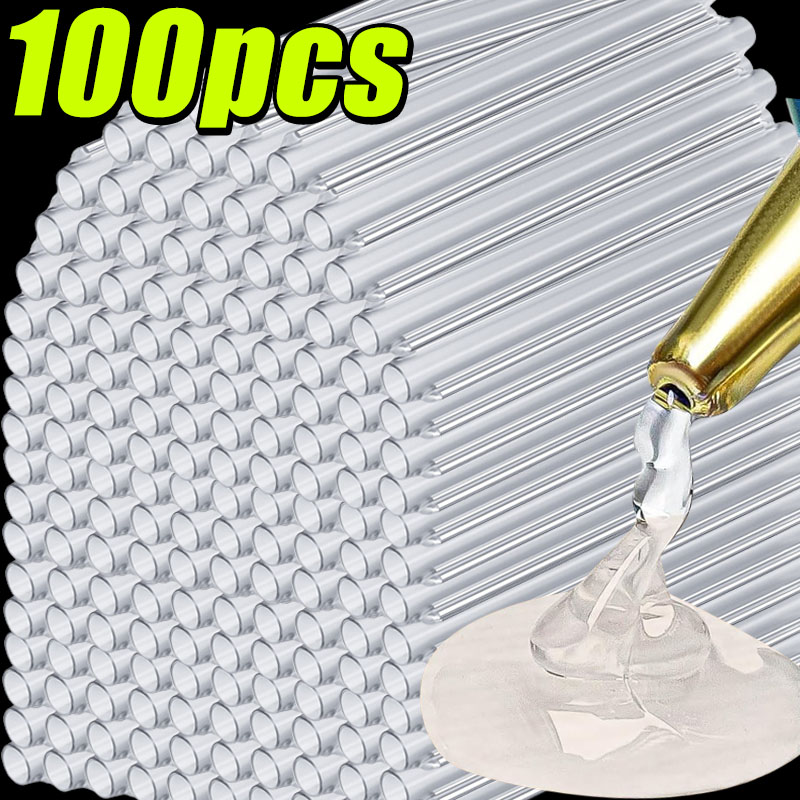 Power Tools Wholesale - 1/100pcs Strong Adhesive Transparent Hot Melt