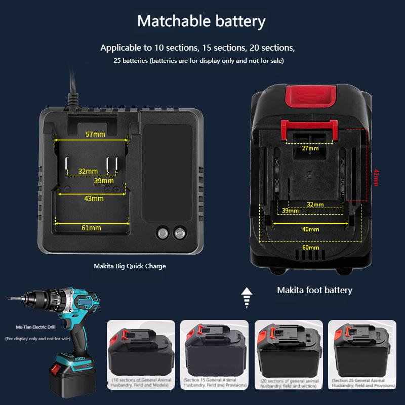 EU US 18V 21V Charger For Maki - Power Tools Impact Wrench 评论和价格
