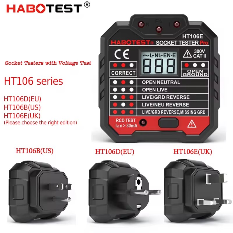 HT106 Digital Socket Tester Pr - Power Tools Uk Review 评论和价格