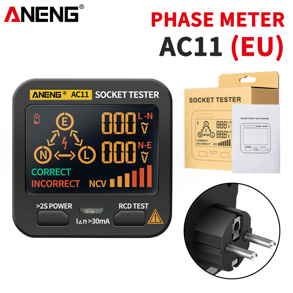 ANENG AC10/AC11 Socket Detecto - Power Tools Uk Review 评论和价格