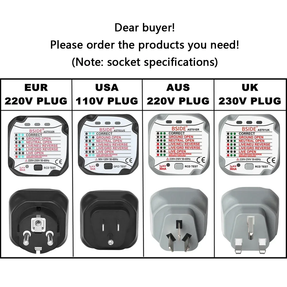 RCD GFCI Test  Outlet Ground Z - Power Tools Uk Review 评论和价格