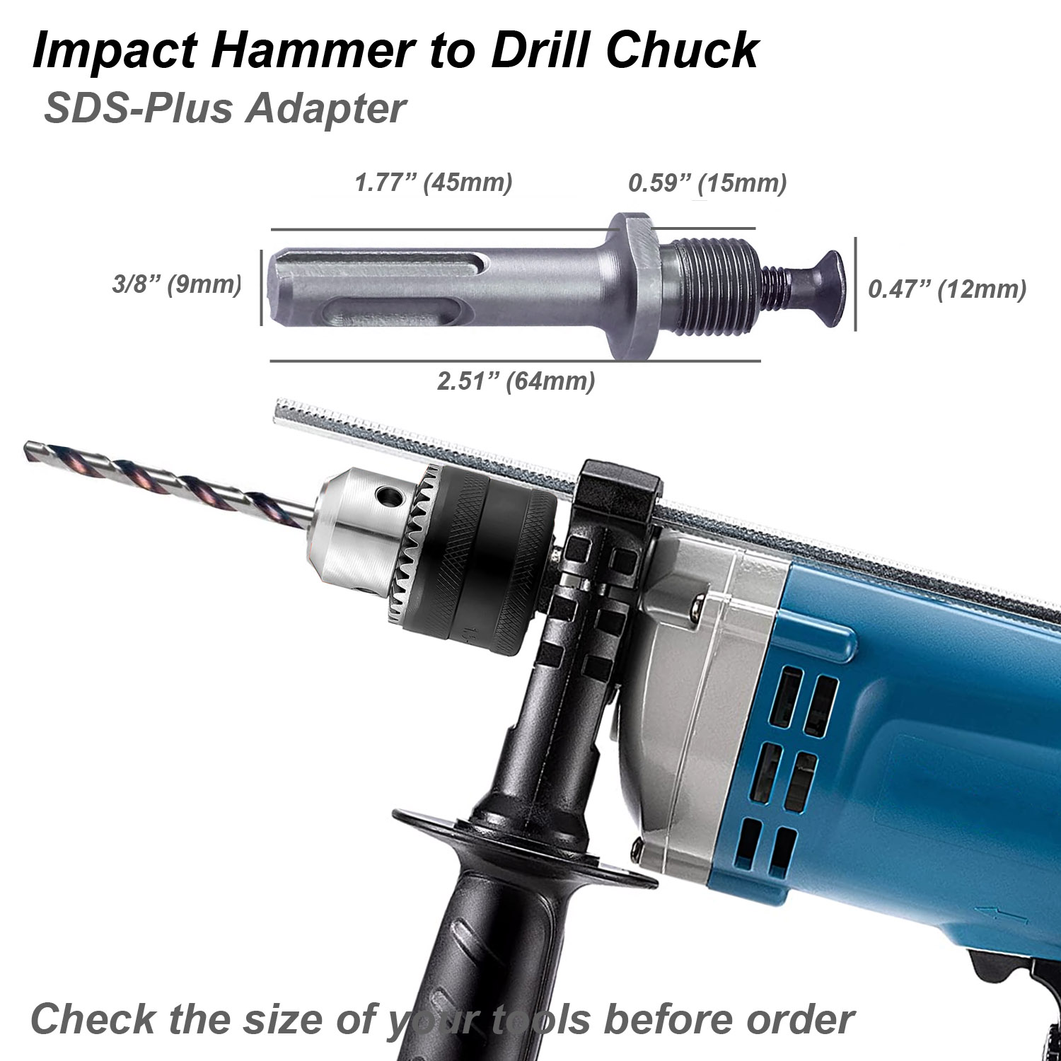 Drill Chuck Converter Adapter  - Power Tools Plus 评论和价格