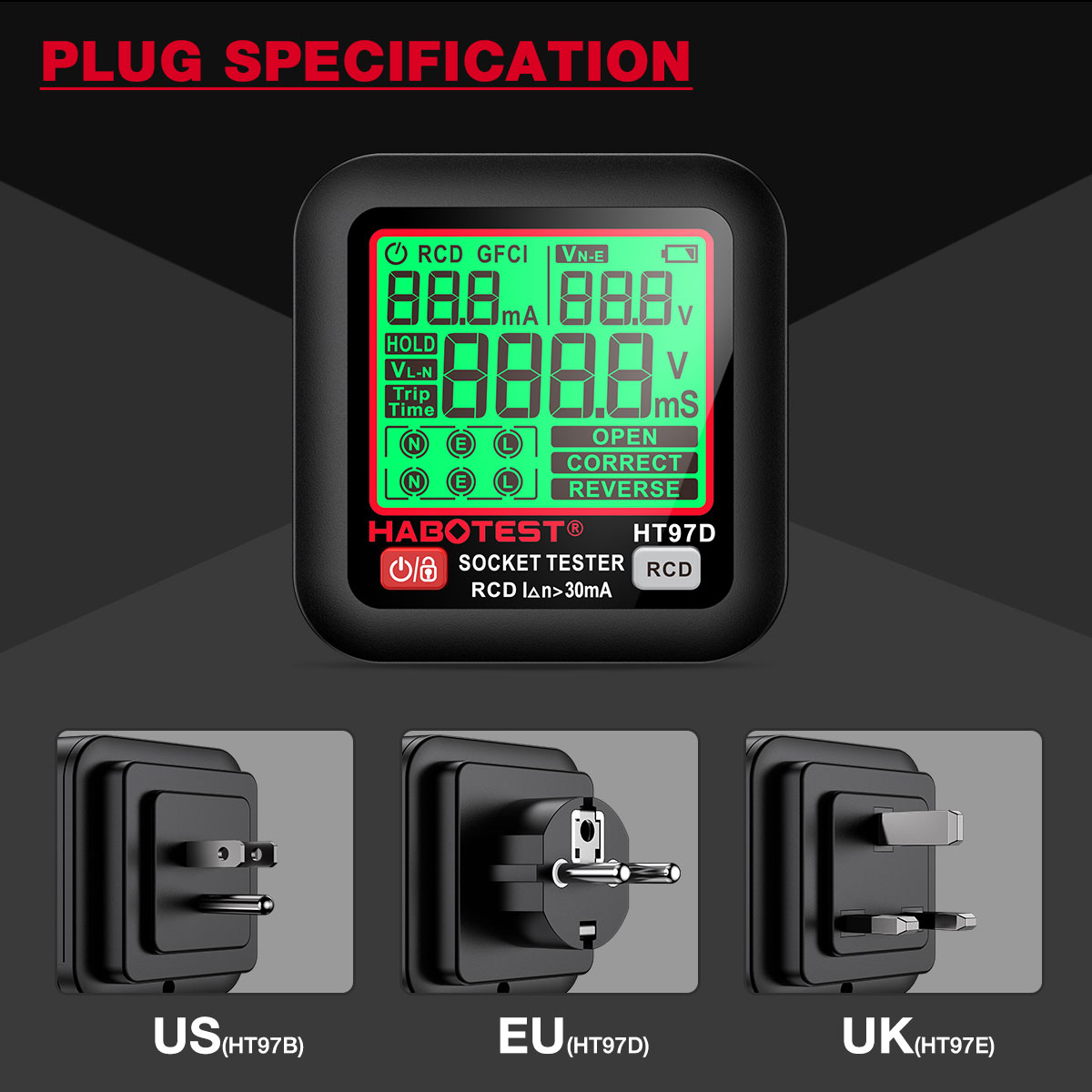 HT97 Socket Tester Pro Voltage - Power Tools Uk Review 评论和价格