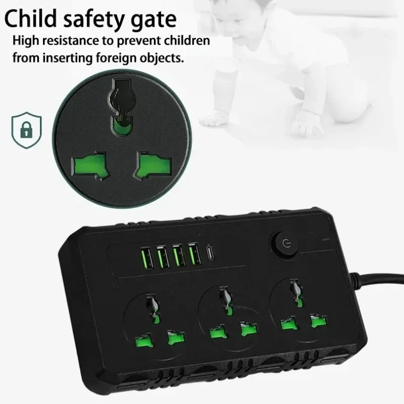 Power Strip with 4 USB and 1 T - Power Tools Extension 评论和价格