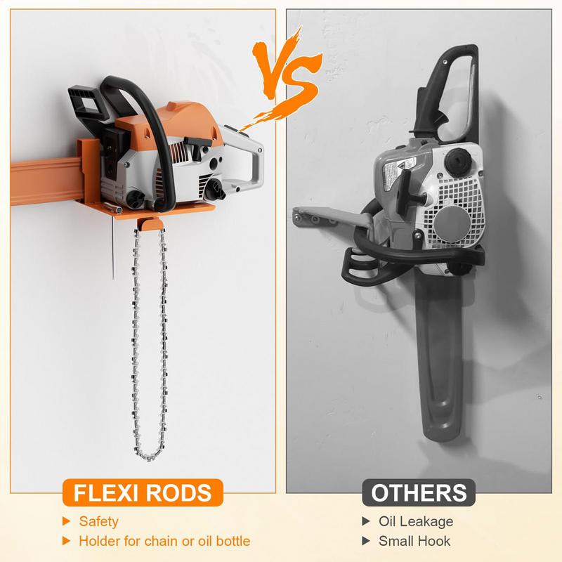Chainsaw Wall Mount Hanger Hea - Power Tools Display Rack 评论和价格