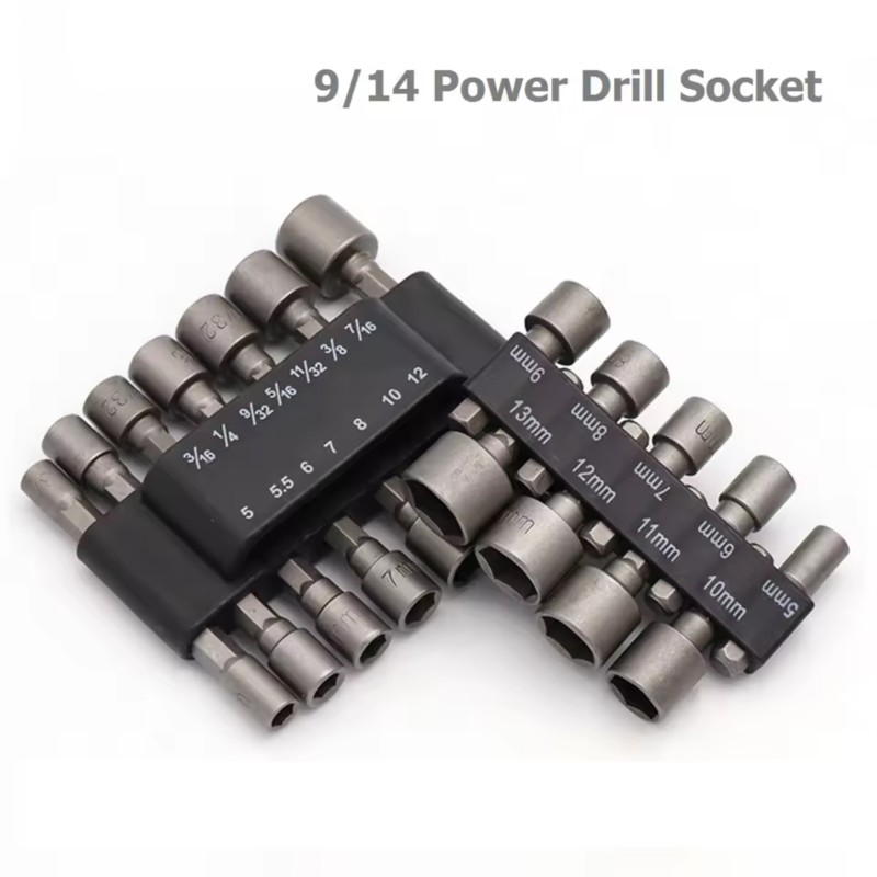 9/14Pcs Set Socket Wrench Powe - Power Tools Extension 评论和价格
