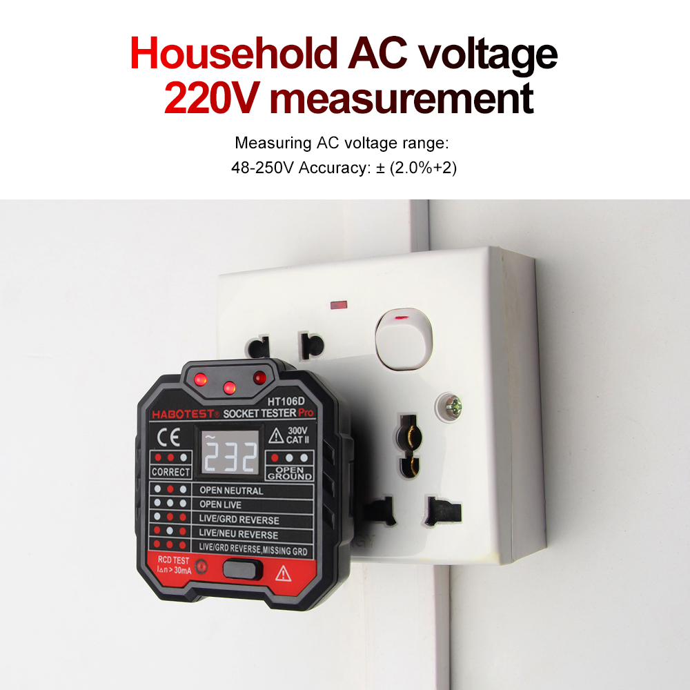 HABOTEST HT106 Digital Socket  - Power Tools Uk Review 评论和价格