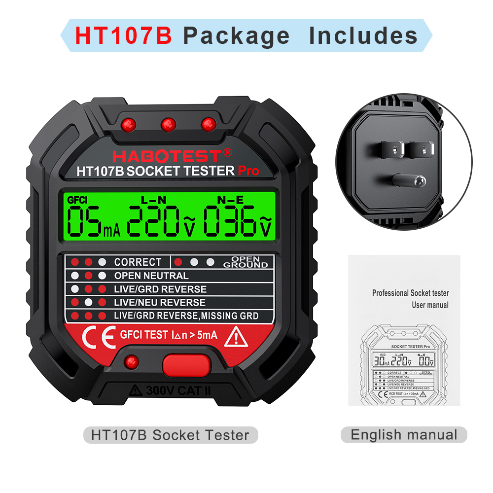HABOTEST Socket Tester Voltage - Power Tools Uk Review 评论和价格