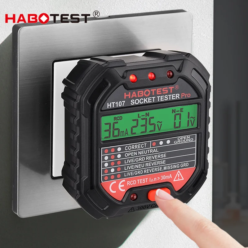 HT107 Pro Digital Socket Teste - Power Tools Uk Review 评论和价格