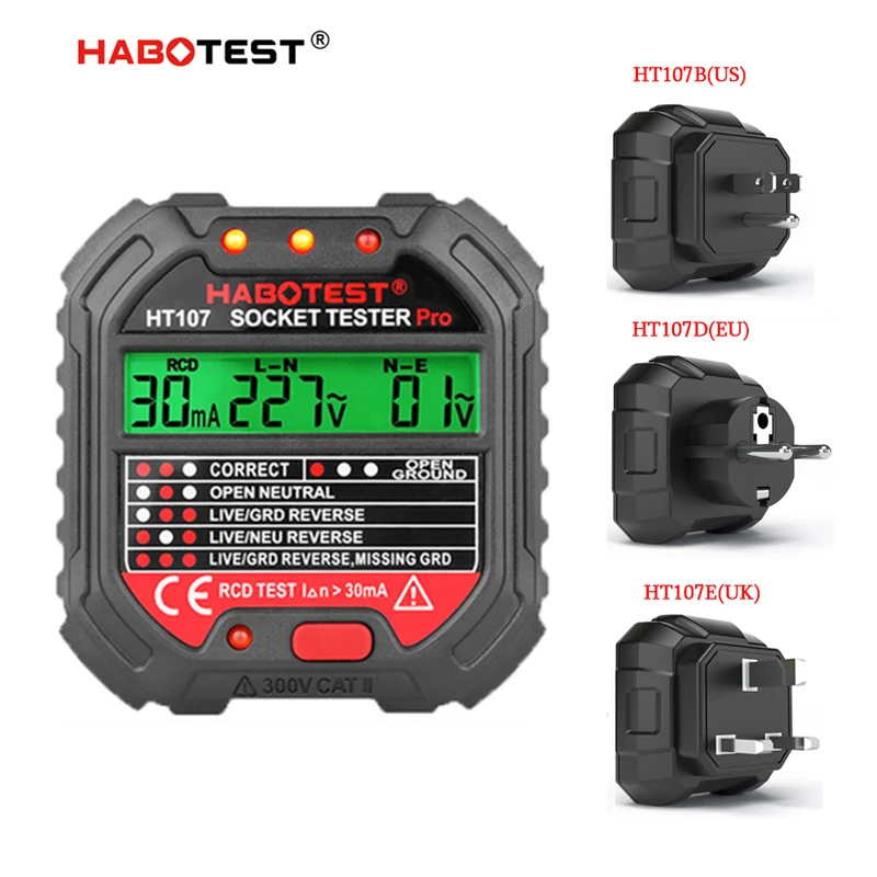 HT107 Pro Digital Socket Teste - Power Tools Uk Review 评论和价格