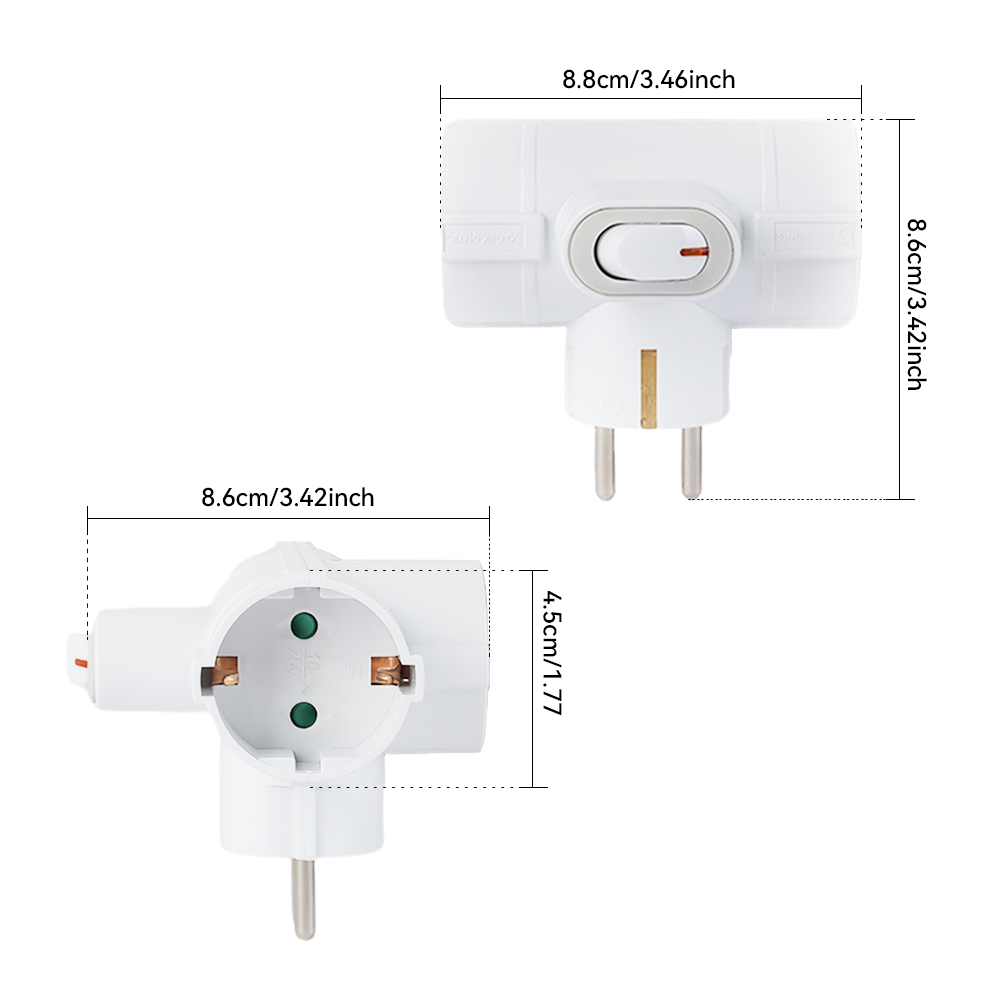 1/2pcs European Standard Multi - Power Tools Extension 评论和价格