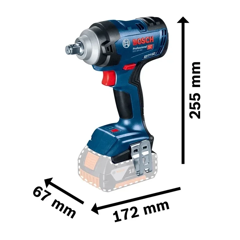 Bosch GDS 18V-400 18V Brushles - Power Tools Impact Wrench 评论和价格