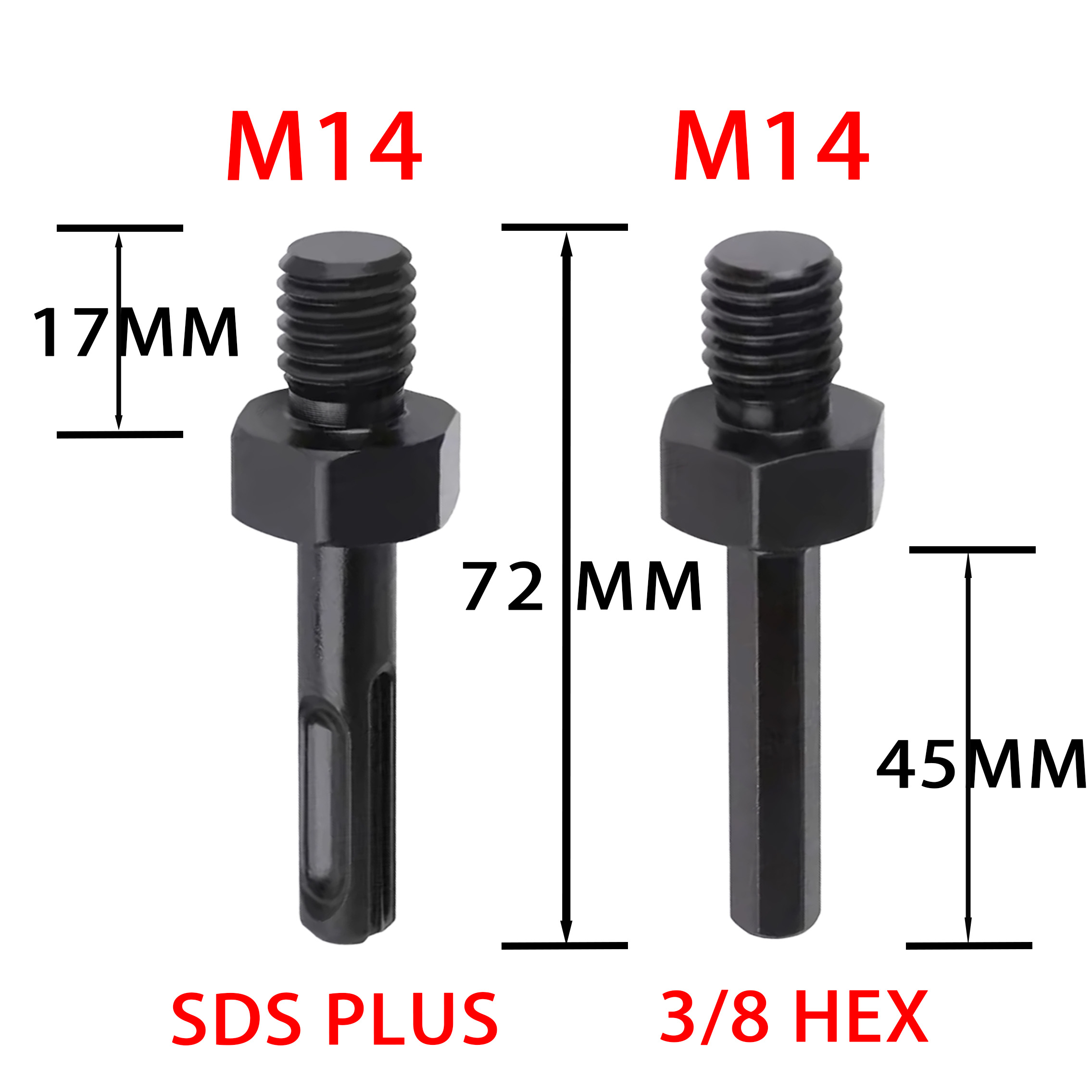 Layzen M14 Thread to 3/8 Hex & - Power Tools Plus 评论和价格